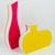 Villeroy & Boch Villeroy & Boch Neon Color-block Lucite Vase, a pair, circa 1990 For Sale - Image 4 of 11