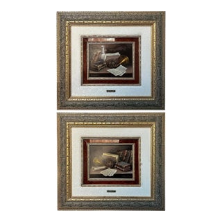 Traditional Still Life Paintings by J. Ripoll - a Pair For Sale