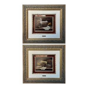 Traditional Still Life Paintings by J. Ripoll - a Pair