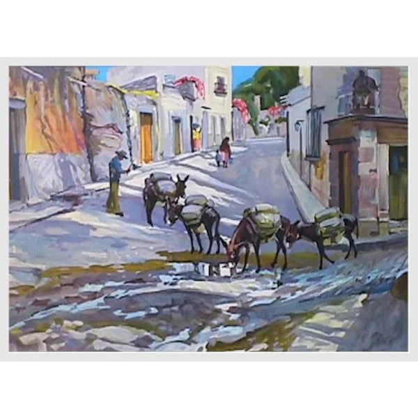 Conrad Schwiering, "Burro Express," Lithograph For Sale