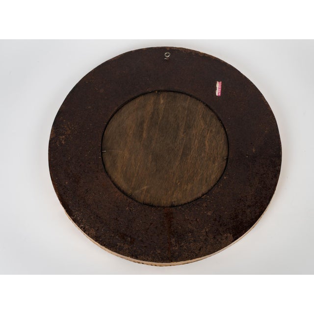 Vintage Spanish Sunburst Wall Mirror – Emerald Green & Gold Leaf For Sale - Image 10 of 11