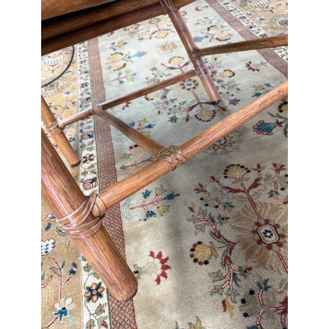 Orlando Diaz-Azcuy for McGuire Furniture Prescott Dining Chairs, Set of Four For Sale - Image 9 of 12