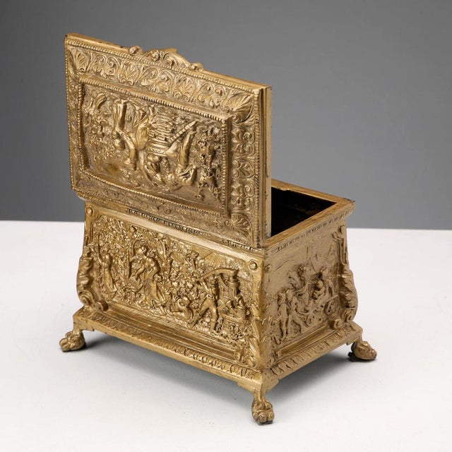 Gilded Bronze Casket Box For Sale - Image 4 of 10
