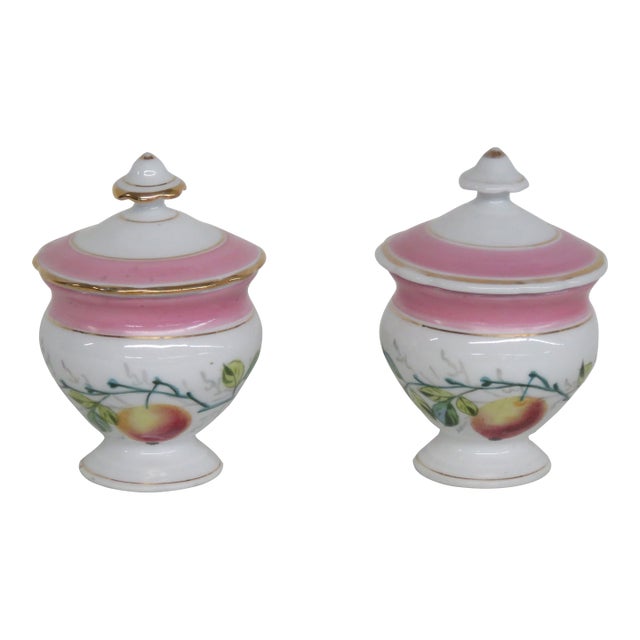 Late 20th Century Set of Two Espresso or Sugar Cups With Lids 4537b For Sale