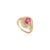 Art Deco 1 Carat Oval Ruby & Cluster Diamond Art Deco Statement Ring Size 5.5 in 14k Gold For Sale - Image 3 of 16