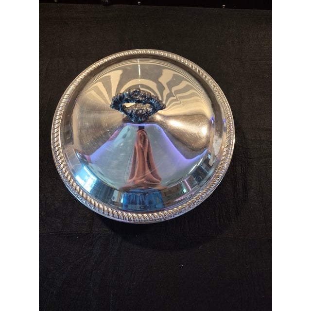 Victorian Vintage Fb Rogers Silver Co. #1158 Footed Casserole Dish For Sale - Image 3 of 9