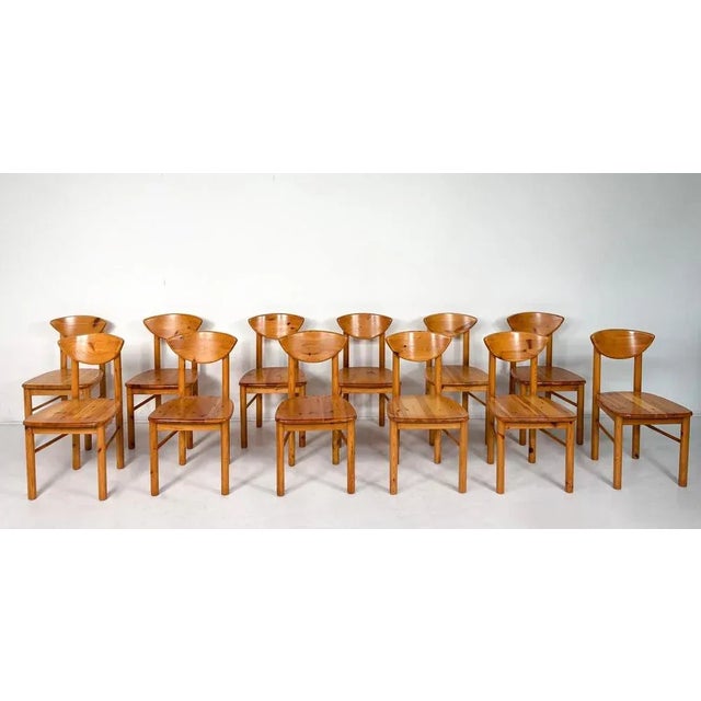 Mid-Century Pine Dining Chairs by Rainer Daumiller, Denmark, 1970s This piece is attributed to the mentioned...