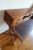 Chestnut 1970s English Campaign Style Wooden Vintage Brown Desk For Sale - Image 8 of 9