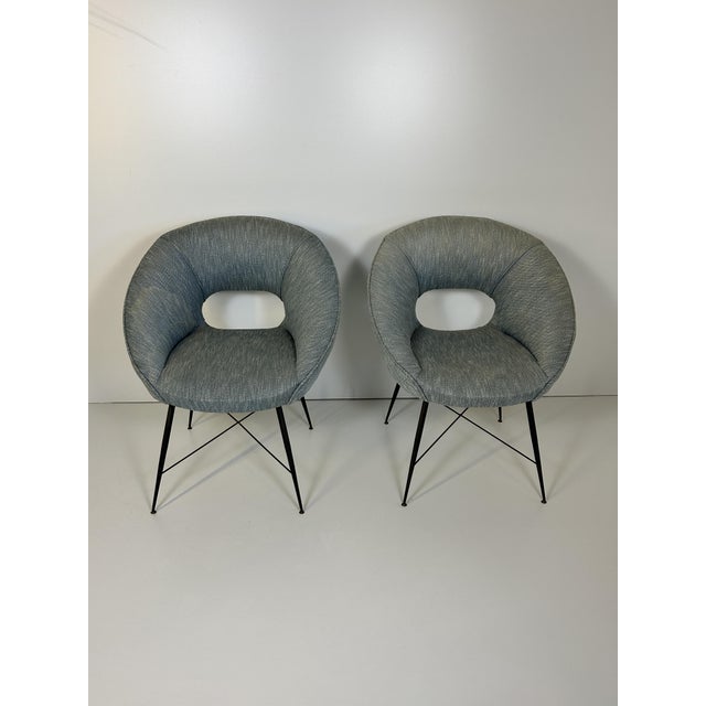 Modern Vintage Chairs by Silvio Cavatorta, 1950s, Set of 2 For Sale - Image 3 of 11