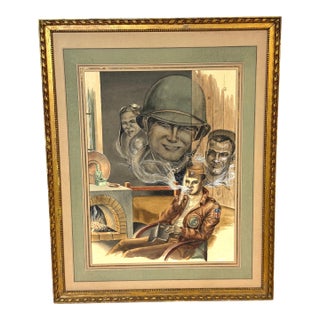 WWII Private Theater: Gay American Soldier in Reflection For Sale