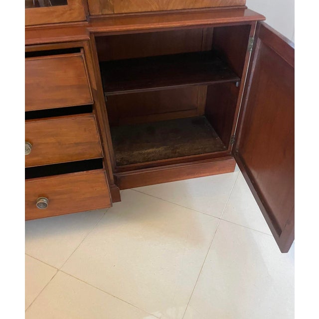 Large George III Mahogany Breakfront Bookcase, 1800s For Sale - Image 14 of 18