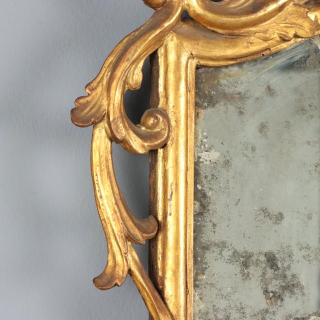 Carved and Gilded Wood Mirror, Italy, 19th Century For Sale - Image 5 of 11