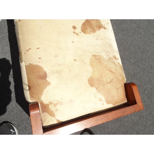 Share Vintage Bill Sofield Baker Furniture Brown Cowhide Bench For Sale - Image 9 of 16