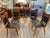 Italian Wooden Chairs in Leather and Brass, 1950s, Set of 6 For Sale - Image 12 of 18