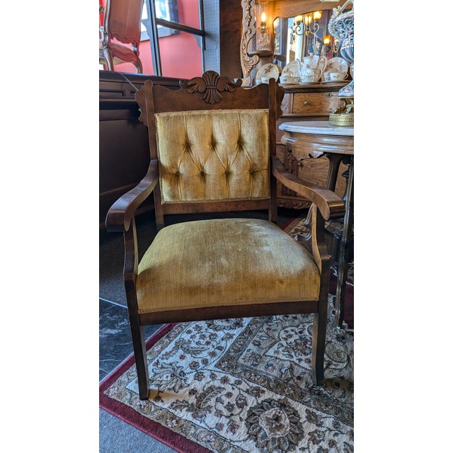 Late 19th Century Victorian 5 Piece Parlor Set For Sale - Image 6 of 11