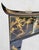 Monumental Vintage Chinoiserie Black Lacquer Soapstone Carved Pagoda Regency Rectangular Mirror For Sale - Image 11 of 14