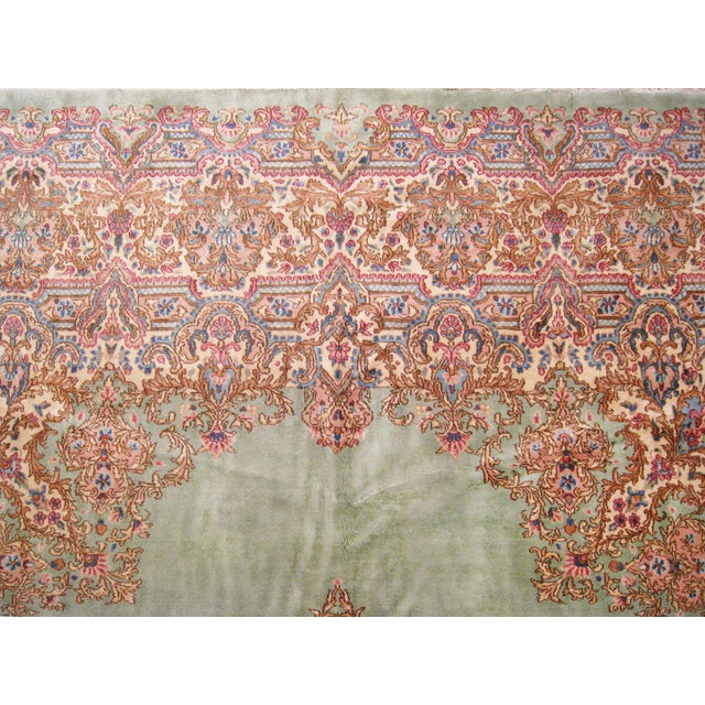 Vintage Persia Decorative Oriental Kerman Rug in Large Size For Sale - Image 10 of 11