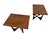 Broyhill Brasilia Mid-Century Modern Broyhill Brasilia Square Walnut Side Tables - Set of 2 For Sale - Image 4 of 9