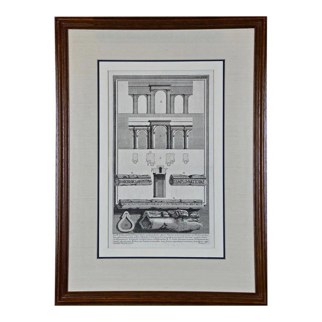 Piranesi Etching of Hadrian's Ancient Roman Aqueduct and Baths, "Aquae Virginis", 1762 For Sale