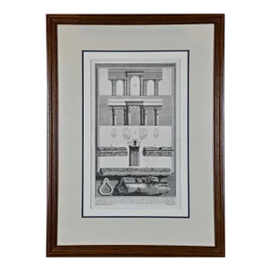 Piranesi Etching of Hadrian's Ancient Roman Aqueduct and Baths, "Aquae Virginis", 1762