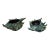 Pair of French Mid-Century Majolica Shell Catchall For Sale