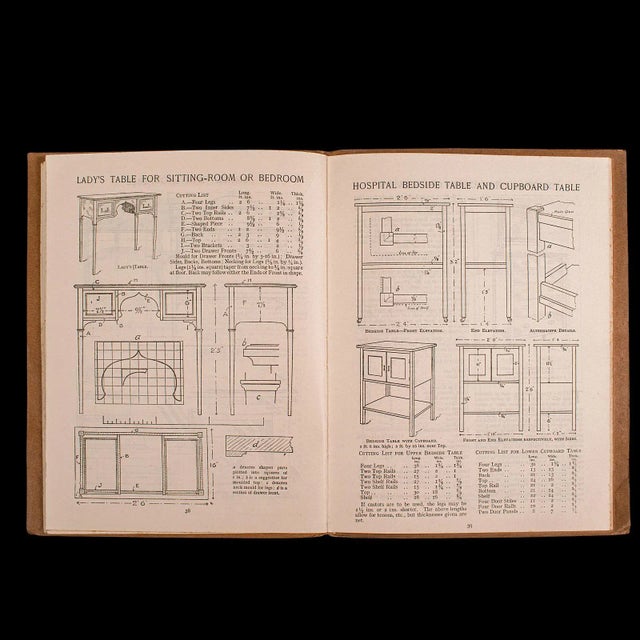 Brown 1930's Vintage Furniture Designs Folio For Sale - Image 8 of 12