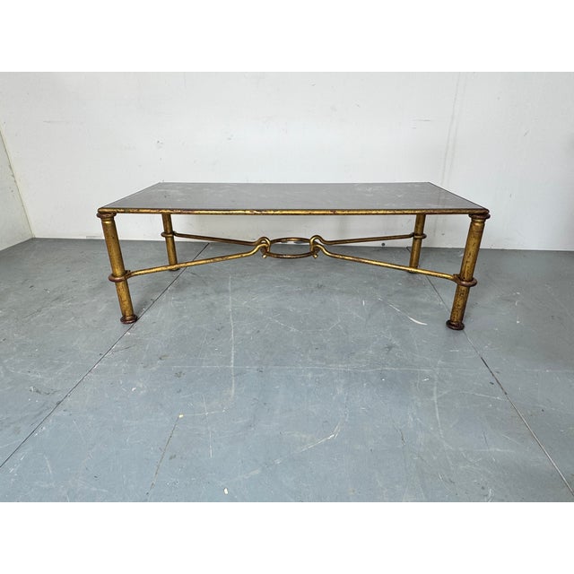 Vintage Gilded Regency Coffee Table by Giovanni Banci for Hermès, 1960s For Sale - Image 6 of 15