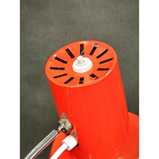 Orange Table Lamp by Josef Hůrka for Napako, Czechoslovakia, 1960s For Sale - Image 9 of 12