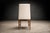 Cimo, Brazil, 1950 — Set of 8 Tall-Back Dining Chairs in Caviúna With Warm Bone Performance Linen For Sale - Image 4 of 16