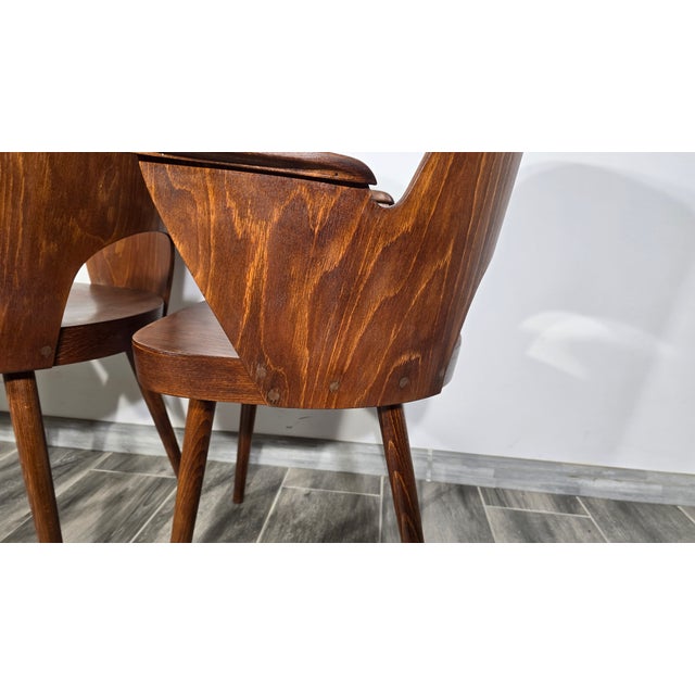 Dining Chairs by Oswald Haerdtl for Ton, 1950s, Set of 4 For Sale - Image 6 of 18