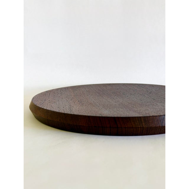 Brown 1960s Dansk Rare Woods Wenge & Teak Reversible Serving Board, Jens Quistgaard Design For Sale - Image 8 of 8