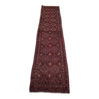 Tribal Afghan Vintage Mishwani Handmade Rug - 2'2 X 9 For Sale