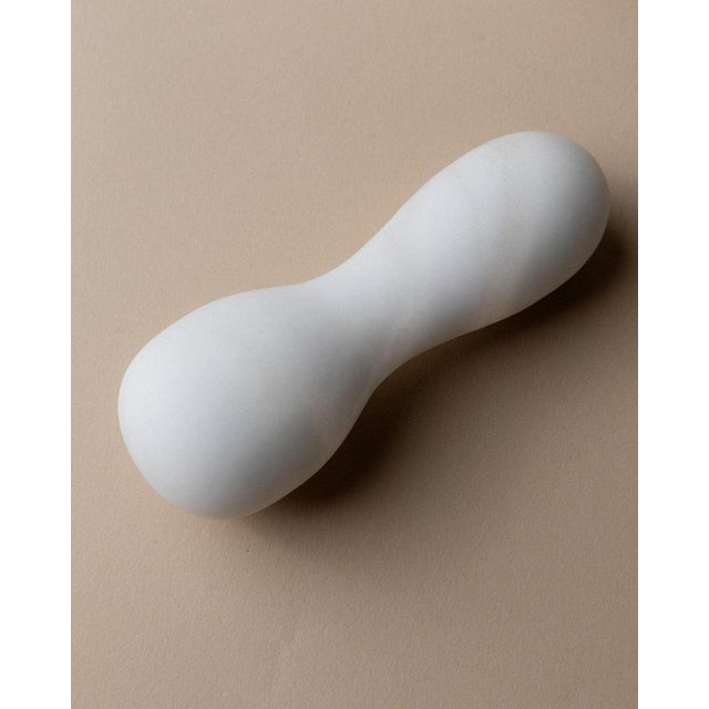 Mid-Century Marble Mortar and Pestle in White Stone with Structure, Italy, 1980s, Set of 2 For Sale - Image 4 of 13