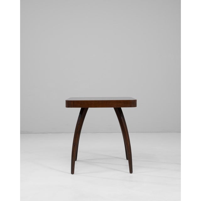 1960s Czech Walnut Spider Table By J. Halabala For Sale - Image 17 of 18