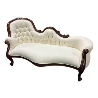 Napoleon III Mahogany Sofa For Sale
