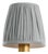 Visual Comfort Signature 4" Pleated Blue Linen Shade For Sale