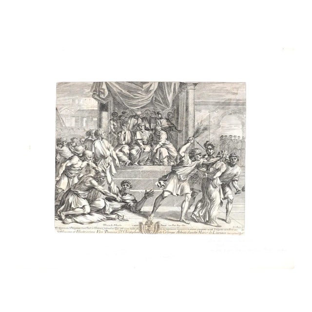 Unknown - Saint Paul and Silas - Original Etching - 19th Century For Sale