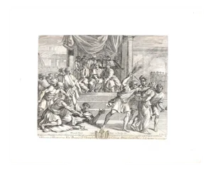 Unknown - Saint Paul and Silas - Original Etching - 19th Century