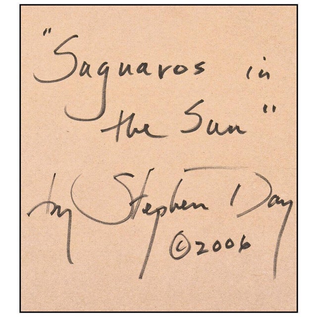 Saguaros in the Sun, Stephen Day For Sale - Image 4 of 5
