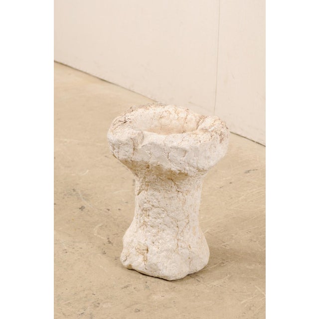 A Spanish Baptismal stone vessel from the 19th century, possibly older. This antique vessel from Spain, originally used as...