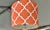 Late 20th Century Contemporary Terracotta Quatrefoil Trellis Statement Drum Shade For Sale - Image 4 of 4