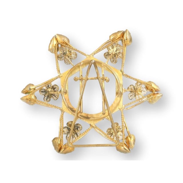 Boho Chic Vintage Rhinestone Photo Frame For Sale - Image 3 of 3