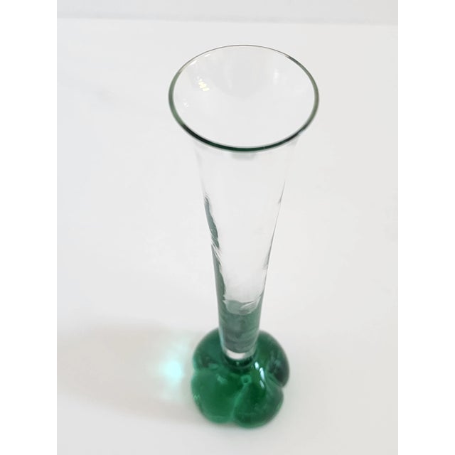 Green Mid Century Modern Per Lutken Homelgaard Green Bud Vase For Sale - Image 8 of 9