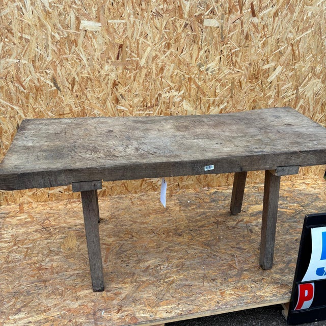 1950’s Original Hungarian Butchers Table – Strong. Solid heavy practical butchers table from Hungary. Used throughout...
