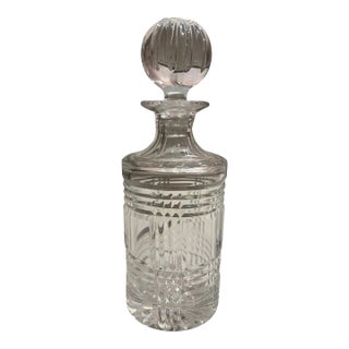 Ralph Lauren Glen Plaid Crystal Decanter W/ Stopper For Sale