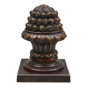 Theodore Alexander Bronze Finish Floral Urn Bookend/Paperweight