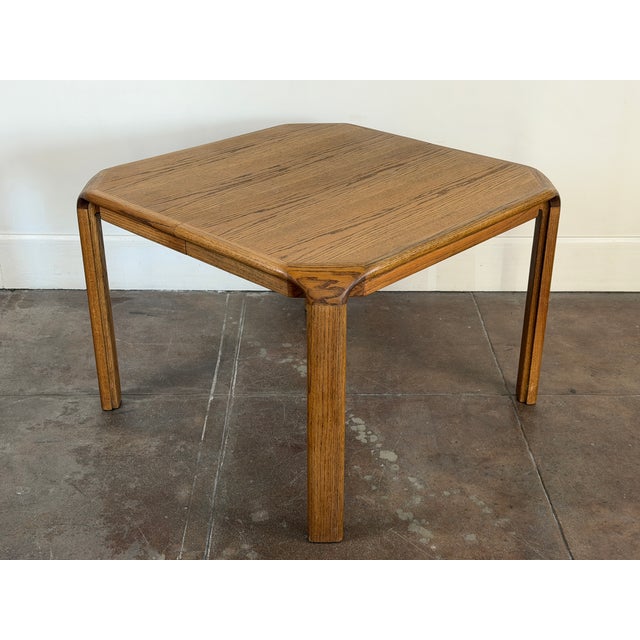 Wood Vintage 1970's Oak Dining Table For Sale - Image 7 of 18