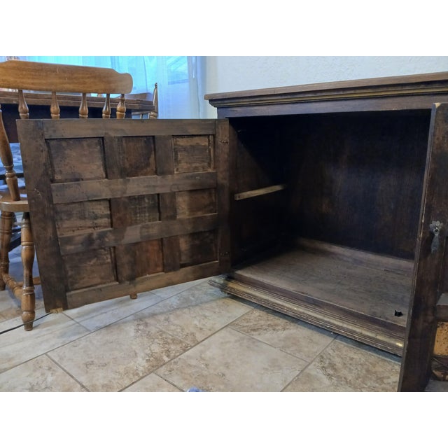 19th Century Antique Hand Painted Spanish Colonial Sideboard For Sale In Austin - Image 6 of 12