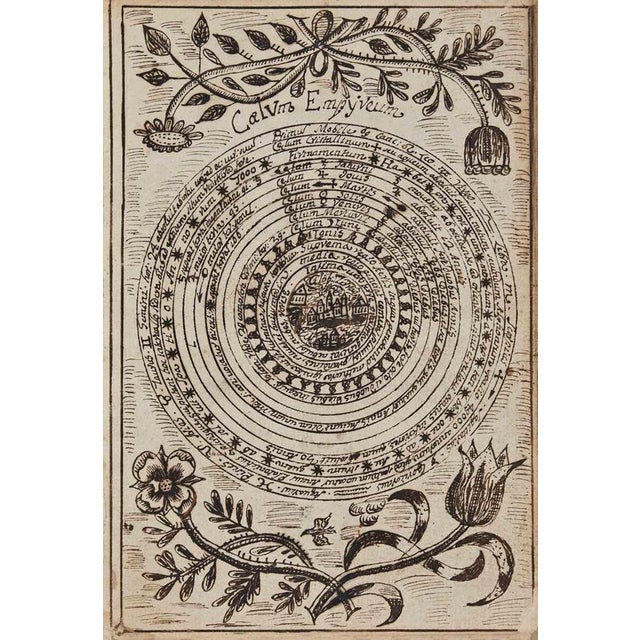 Geocentric Universe, Late 19th Century, Ink Drawing For Sale