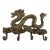 Vintage Cast Iron Dragon Wall Hook Rack With Four Hooks For Sale